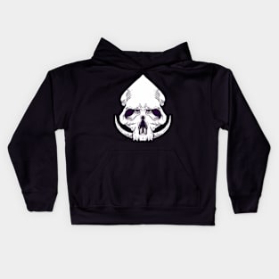 horned skull Kids Hoodie